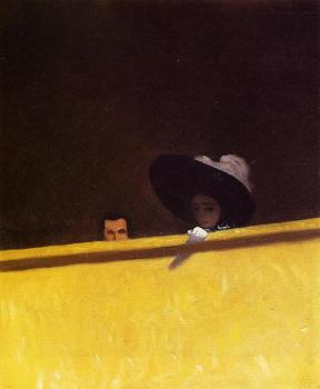 菲利尅斯 瓦洛東 Box Seats at the Theater, the Gentleman and the Lady 菲利尅斯 瓦洛東 Box Seats at the Theater, the Gentleman and the Lady